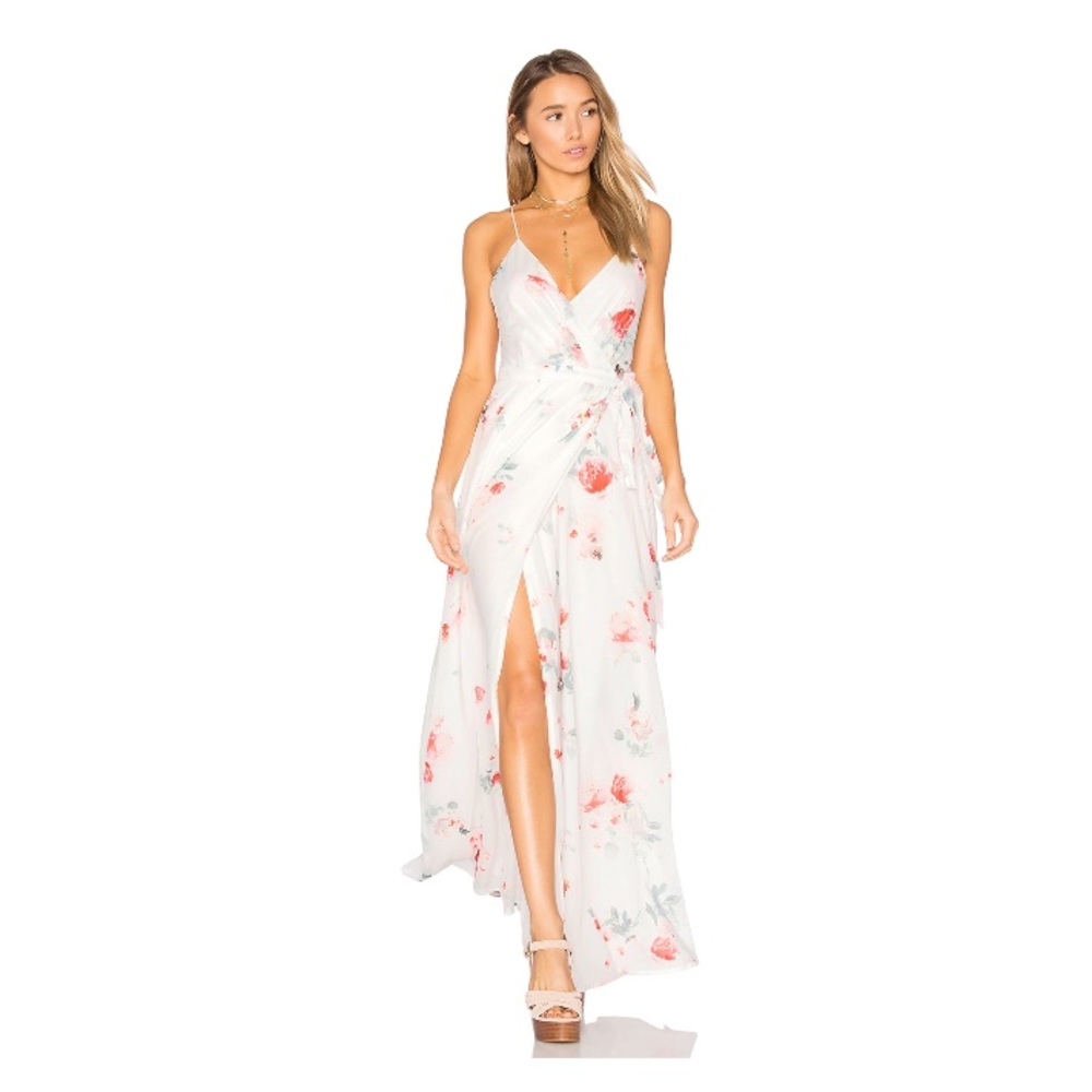 The Jetset Diaries floral wrap Maxi Dress large